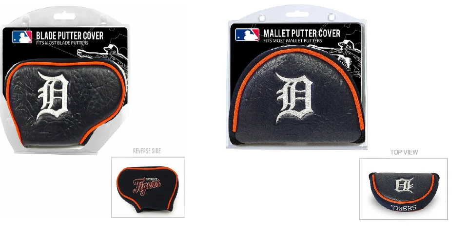 Detroit Tigers MLB Blade or Mallet Putter Golf Club Head Cover Embroidered