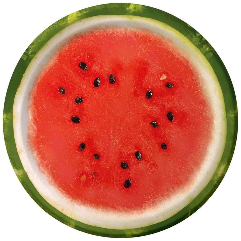 Watermelon Check Summer Luau Beach Picnic Cookout Party 7" Paper Dessert Plates - Image 1 of 1