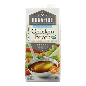 Bonafide Provisions - Broth Chicken No Salt 32 fl. oz (Pack of 6) - Picture 1 of 2