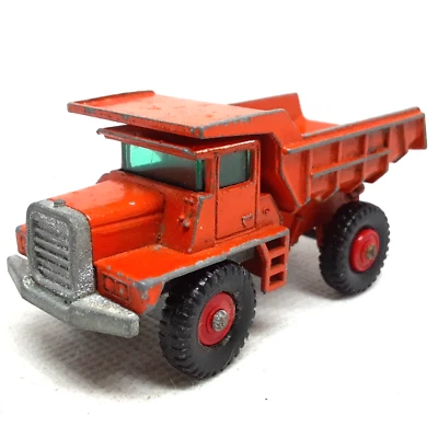Camión de Volteo Lesney Matchbox Mack Nº28 Naranja Hecho en Reino Unido Foto 1 de 4