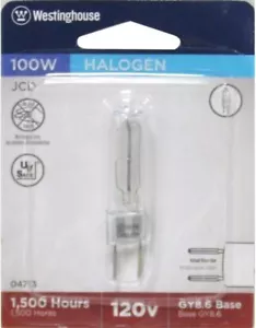 Westinghouse 04713 100W T4 120V Light Bulb, 1-Pack, GY8.6 Base, Clear - Picture 1 of 1