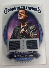 2020 Upper Deck Goodwin Champions Brendan Bayliss Duel Relic Card
