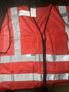 Salzmann 3M Multi-Pocket Working Reflective Vest Made with 3M Reflective 2XL-3X - Picture 1 of 3
