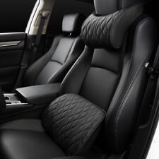 Car Neck Pillow Backrest Lumbar Waist Support Front Seat Headrest Cushion Set