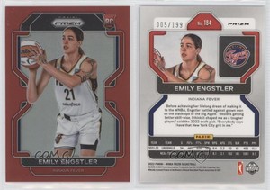 2022 Panini Prizm WNBA Red Prizm /199 Emily Engstler #184 Rookie RC