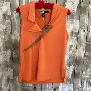 Jamie Sadock orange sleeveless tennis top S - Picture 1 of 5