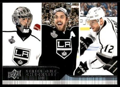 2014-15 Upper Deck #199 Quick/Kopitar/Gaborik L A Kings Hockey Card - Image 1 of 2