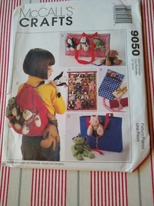 9050/370 UNCUT Mccall's Pattern Backpack Tote Wall Organizer Beanie Babies - Picture 1 of 2