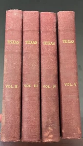 "Texas Under Many Flags" by Clarence B. Wharton 4 Vols. Hardcover 1st Ed. 1930 - Picture 1 of 10
