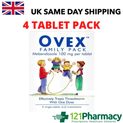 Ovex Family Pack - 4 Threadworm Treatment Tablets - READ DESCRIPTION - Image 1 of 2