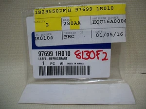 HYUNDAI ELANTRA 2015 15 EMISSION LABEL  NEW OEM  - Picture 1 of 1