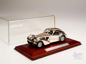 1:43 Atlas Altaya Silver Cars Chrom Bugatti Coupe Atlantic Box OVP Diecast - Bild 1 von 5