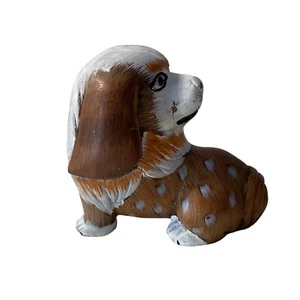 Estatuilla de cerámica vintage Basset Hound perro decoración del hogar - Imagen 1 de 12