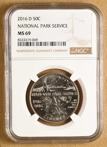 2016 D National Park Service Commemorative Half Dollar NGC MS69 - Picture 1 of 2