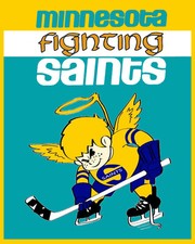 WHA Minnesota Fighting Saints Logo Wall Art Poster, 8x10 Color Photo