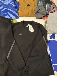 Adidas Men’s Medium Black Crew Neck Hype Rare Pro 2023 Track And Field - Picture 1 of 2