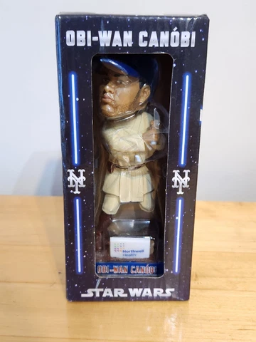 2019 NY Mets Robinson Cano Obi-Wan Canobi Star Wars Bobblehead NEW IN BOX Cover