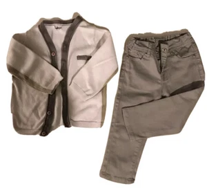 Set 3pommes AG Kids White And Gray baby boy jacket SiE 9-12M - Picture 1 of 10