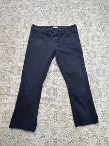 SO Cropped Capris Womens Jeans Designer Black Sz. 9 Ladies Casual Pants Short - Picture 1 of 7