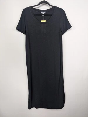 Jessica Simpson Black Knit Short Sleeve Pullover Midi Shift Dress Size S NWT - Image 1 of 4