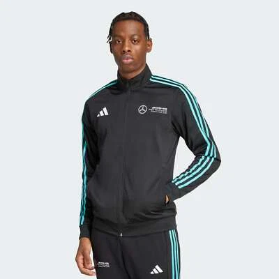 Adidas Men's Mercedes-AMG Petronas Formula One Team Track Top Black/White JV5355 - Image 1 of 4
