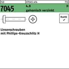 Śruba z płaskim łbem ISO 7045 z szczeliną krzyżową-PH M 4 x100 -H 4,8 ocynkowana galwanicznie