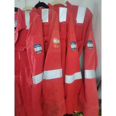 Portwest Lot 4 S 36 Red Mens FR Suit Flame Resistant Fire Coveralls Small Nomex - Image 1 of 4