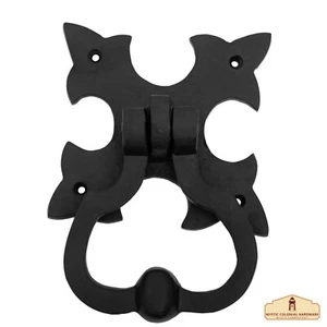 Door Knocker Cast Iron Pull Hardware Gothic Style Medieval Decor Gate Accessory - Picture 1 of 17