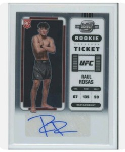 Raul Rosas 2023 Panini Contenders UFC Optic Auto RC Rookie Ticket Autograph 