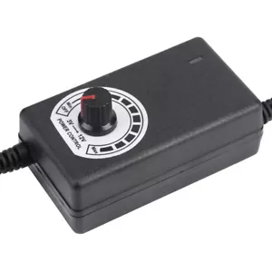 AC To DC Adapter 3‑12V 2A Adjustable Power Supply Motor SpeedController 110-240V - Picture 1 of 10