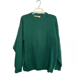 DAVIDE CENCI Vintage Green Crewneck Knitted Sweater Size Med - Picture 1 of 5