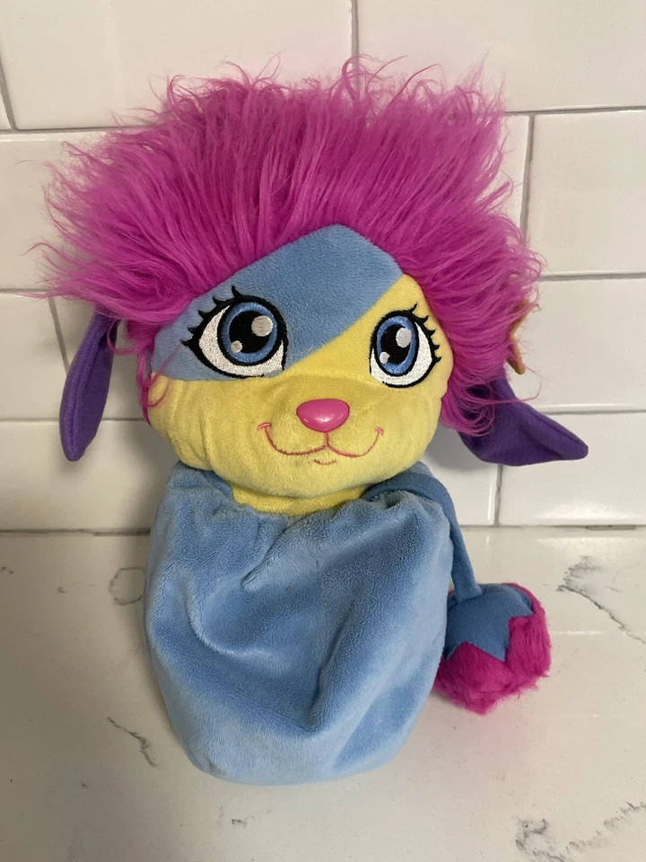 Popples Lulu 10" Talking Peluche Azul y Amarillo Rosa Hair Spin Master ¡Lindo! Foto 1 de 4