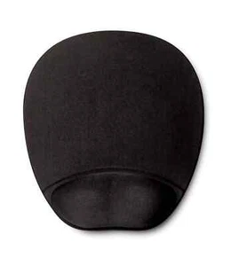 Memory Foam Mouse Mat/ Wrist Rest Black Antimicrobial Properties Non-Slip Pad - Picture 1 of 4