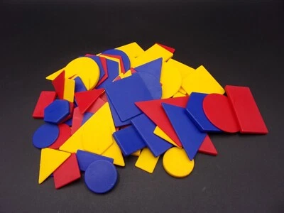 Bloques de azulejos con patrones de plástico de recursos de aprendizaje 72 piezas educativos para niños Foto 1 de 4