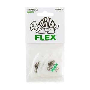 Dunlop 456P88 Tortex Flex Triangle 0,88 mm - Paquete de 6 selecciones de guitarra para reproductor - Imagen 1 de 3