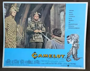 UNA tarjeta de lobby Camelot 1973 reedición #5 King Arthur, Lancelot & Ginebra - Imagen 1 de 9