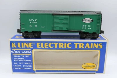 K-Line 1:48 Scale Green NYC 7005 Box Car O/O27 Gauge New In The Box LN - Image 1 of 3