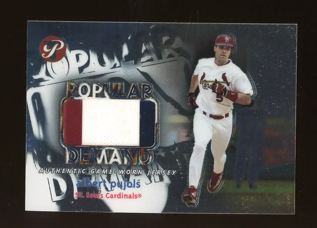 2002 Topps Pristine Popular Demand Albert Pujols Game-Worn Jersey 969/1000