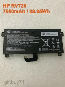 7500mAh/28.9Wh HP RV720 NEW Original Rechargeable Li-ion Polymer Laptop Battery - Picture 1 of 2