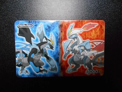 Pokemon Prepaid Gift Card Nintendo Reshiram Zekrom #2506 PLAY - Image 1 of 4