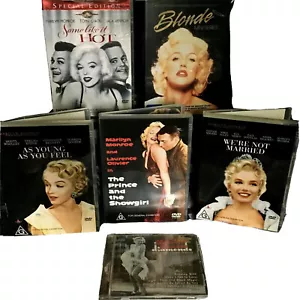 Marilyn Monroe Bundle 5 DVDs 1 CD Lot Prince & Showgirl Blonde Some Like It Hot - Picture 1 of 8