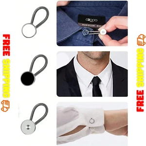 6Pcs Collar Extenders ABS Buttons Shirt Suit Tie Neck Expanders Flexible Lock - Picture 1 of 4