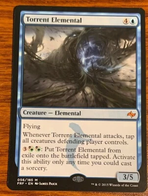 2015 Mtg Magic the Gathering Fate Reforged Torrent Elemental #056/185 - Image 1 of 2