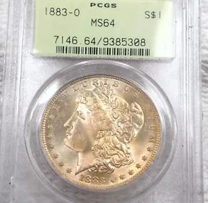 1883-O MORGAN DOLLAR PCGS MS64 BEAUTIFUL COLORFUL TONING - Picture 1 of 3