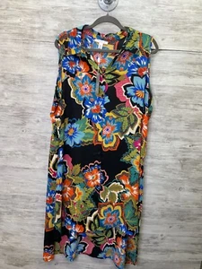 Abito Spense Donna 1X Floreale Multicolore Floreale Midi - Foto 1 di 10