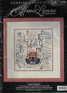 Bucilla Alma Lynne Designs~ Noah's Alphabet~ counted cross stitch kit #41392 - Picture 1 of 2