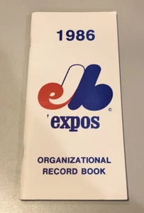 1986 Montreal Expos Organizational Record Book - Picture 1 of 2