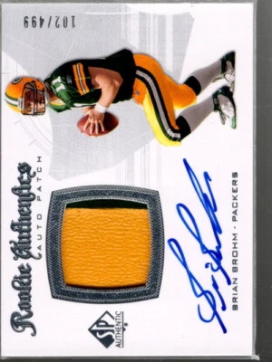 A9670- 2008 SP Authentic #301 Brian Brohm RC Auto Jersey /499 SAMPLE - Image 1 of 2