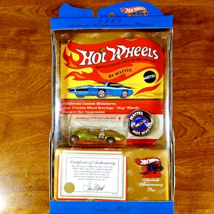 Hot Wheels Vintage 30th 30 Years Redline Twin Mill Lime Gold 1969 Replica 1998 - Picture 1 of 3
