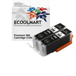 2 pk PGI280XXL Black ink Cartridge for PIXMA TR7520 TR8520 Printer - Picture 1 of 3